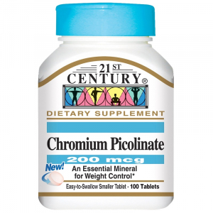 21st Century Chromium Picolinate 200 mcg