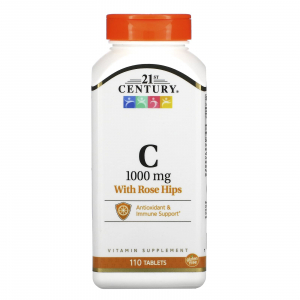  21st Century Vitamin C with Rose Hips 1000 mg