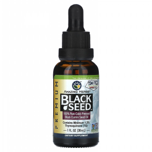 Amazing Herbs Black Seed (30 мл) - 100% чистое масло семян черного тмина холодного отжима