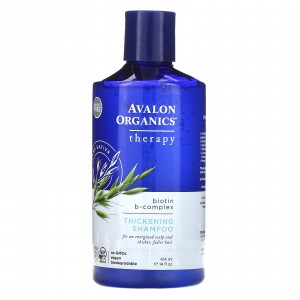 Avalon Organics Thickening Shampoo Biotin B-Complex Therapy - Шампунь для густоты волос, терапия с комплексом биотина B (414 мл)