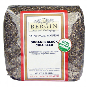 Bergin Organic Black Chia Seed (454 гр) - Органические черные семена чиа