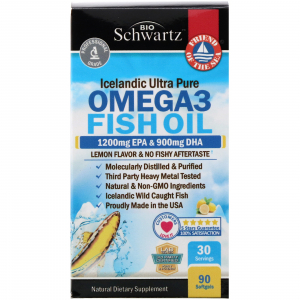 BioSchwartz Omega 3 Fish Oil 1200 mg EPA & 900 mg DHA