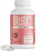 Bronson Collagen Biotin and Vitamin C - Коллагеновые пептиды с биотином и витамином C