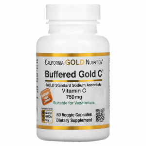 California Gold Nutrition Buffered Gold C 750 mg