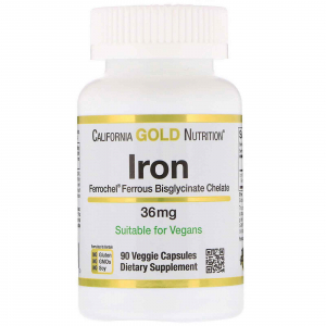 California Gold Nutrition Iron 36 mg