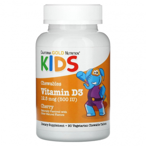 California Gold Nutrition Kids Vitamin D3 500 IU Gummies