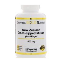 California Gold Nutrition New Zealand Green-Lipped Mussel Plus Ginger