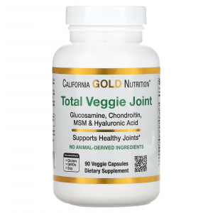 California Gold Nutrition Total Veggie Joint Support Formula With Glucosamine Chondroitin MSM and Hyaluronic Acid