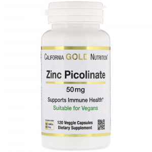 California Gold Nutrition Zinc Picolinate 50 mg