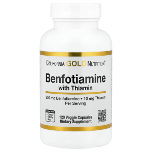 California Gold Nutrition Benfotiamine with Thiamine 250 mg - Бенфотиамин