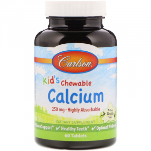 Carlson Labs Kid's Chewable Calcium 250 mg