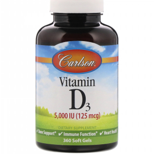 Carlson Labs Vitamin D3 5000 IU (125 mcg)