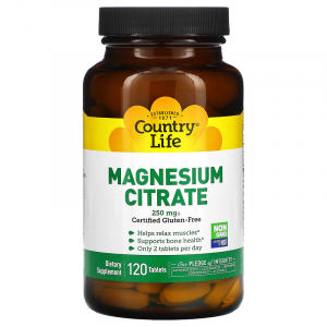 Country Life Magnesium Citrate 250 mg