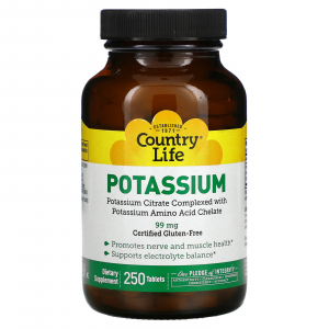 Country Life Potassium 99 mg - Калий