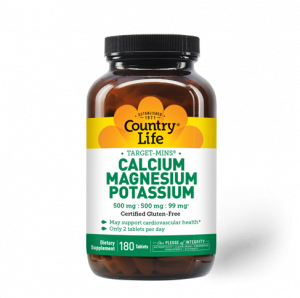 Country Life Target-Mins Calcium Magnesium Potassium