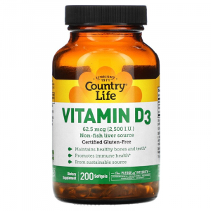 Country Life Vitamin D3 2500 IU