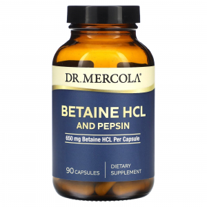 Dr. Mercola Betaine HCL and Pepsin - Бетаин