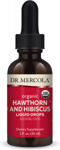 Dr. Mercola Organic Hawthorn and Hibiscus Liquid (30 ml) - капли с боярышником и гибискусом