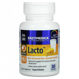 Enzymedica Lacto - формула для переваривания молочных продуктов