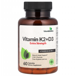 FutureBiotics Vitamin K2+D3 Extra Strenght - Витамин K2 + D3 с повышенной силой действия