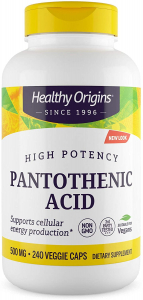 Healthy Origins Pantothenic Acid 500 mg