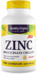 Healthy Origins Zinc Bisglycinate Chelate 50 mg