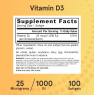 Jarrow Formulas Vitamin D3 1000 IU