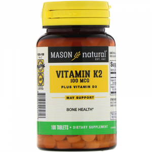 Mason Natural Vitamin K2 Plus Vitamin D3