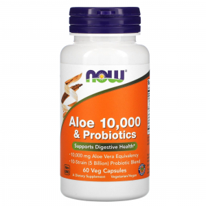 NOW Aloe 10000 & Probiotics - алоэ с пробиотиками