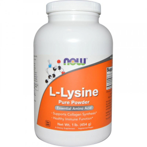 NOW L-Lysine Pure Powder (454 гр)