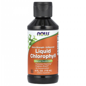 NOW Liquid Chlorophyll Extra Strenght (118 мл) - Жидкий хлорофилл концентрат