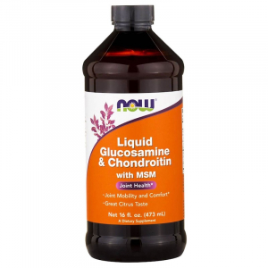 NOW Liquid Glucosamine & Chondroitin with MSM (цитрусовый вкус)