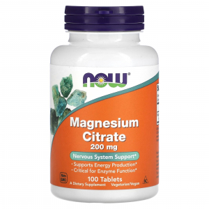 NOW Magnesium Citrate 200 mg - Магния цитрат