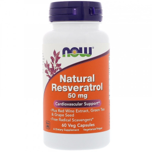 NOW Natural Resveratrol 50 mg - Ресвератрол