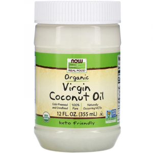 NOW Organic Virgin Coconut Oil - Органическое кокосовое масло первого отжима