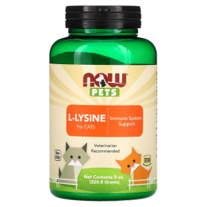 NOW Pets L-Lysine Powder (227 гр) - L-лизин для кошек