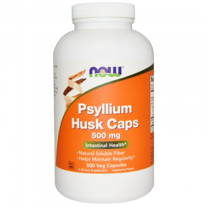 NOW Psyllium Husk Caps 500 mg - Шелуха семян подорожника