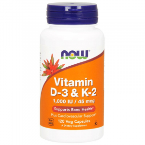 NOW Vitamin D-3 & K-2