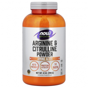 NOW Arginine & Citrulline Powder (340 гр) - Аргинин и Цитруллин