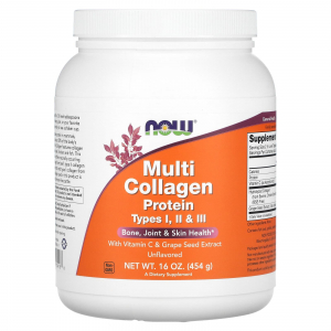 NOW Multi Collagen Protein (454 гр) - Мультиколлагеновый протеин, тип I, II и III