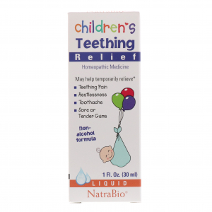 NatraBio Children's Teething Relief (30 мл) - Средство для снятия боли при прорезывании зубов у детей