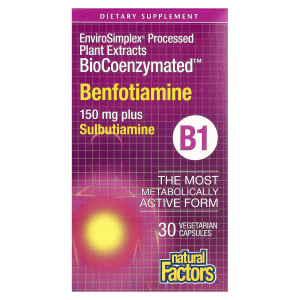 Natural Factors BioCoenzymated Benfotiamine 150 mg - бенфотиамин