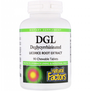 Natural Factors DGL Deglycyrrhizinated Licorice Root Extract - Экстракт солодки