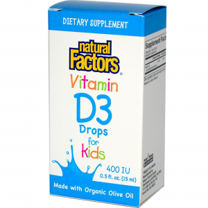 Natural Factors Vitamin D3 Drops 400 IU (15 ml)
