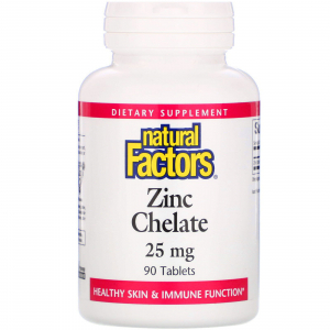 Natural Factors Zinc Chelate 25 mg - Хелатный цинк