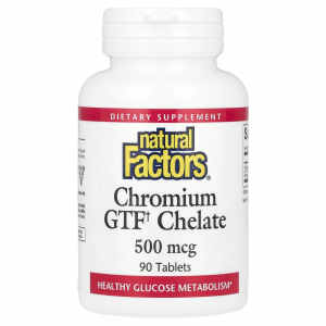 Natural Factors Chromium GTF Chelate 500 mcg - хелат хрома