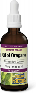Natural Factors Oil of Oregano Liquid (60 ml) - Масло орегано