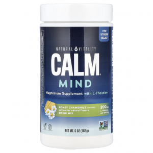 Natural Vitality Calm Mind (168 гр) - добавка с магнием и L-теанином для снятия стресса