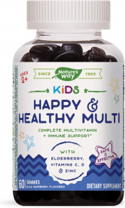 Nature's Way Happy & Healthy Multivitamin for Kids with Vitamin C, Zinc and Elderberry