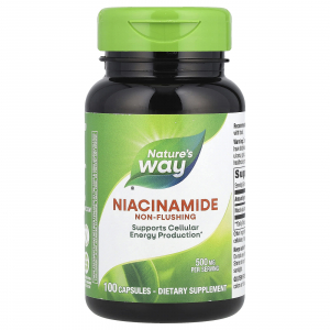 Nature's Way Niacinamide 500 mg - Никотинамид не вызывающий покраснения кожи